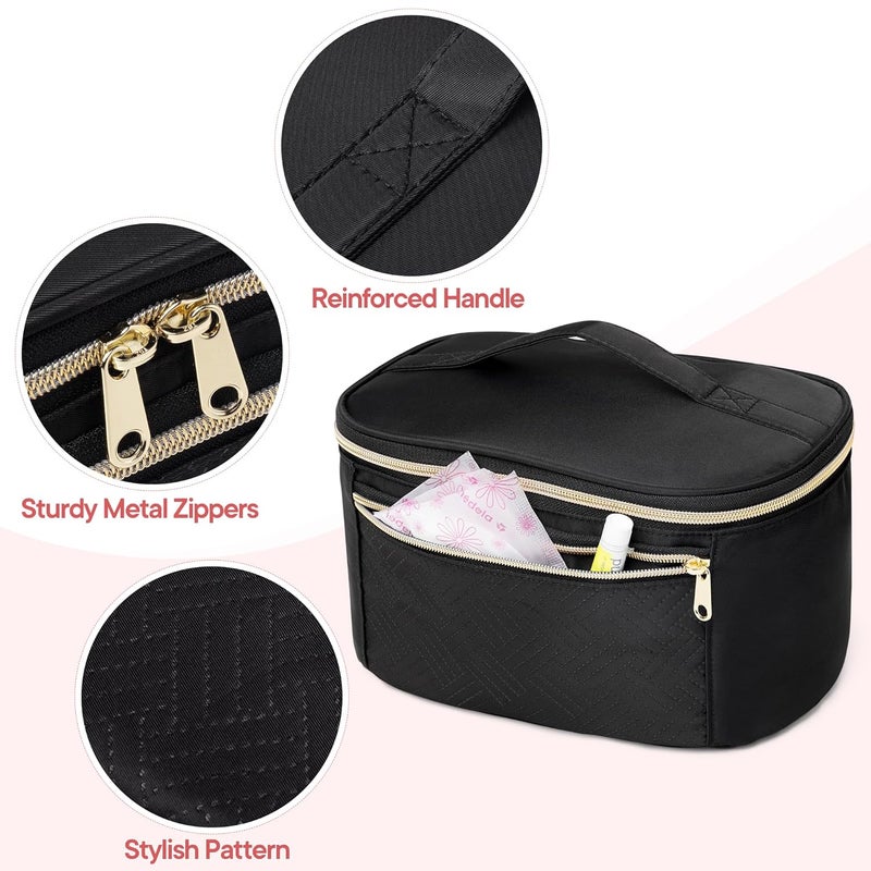 Fasrom Wearable Breast Pump Bag Compatible with Momcozy, Medela and Elvie Hands Free Pumps, Portable Carrying Case with Waterproof Mat for Working Moms Travel, Black (Bag Only, Patent Design) - Image 3